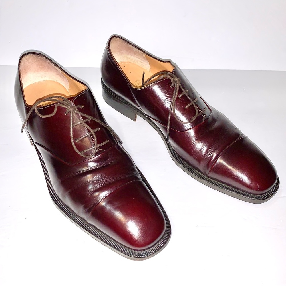 SALVATORE FERRAGAMO Luxury Cap Toe Oxfords